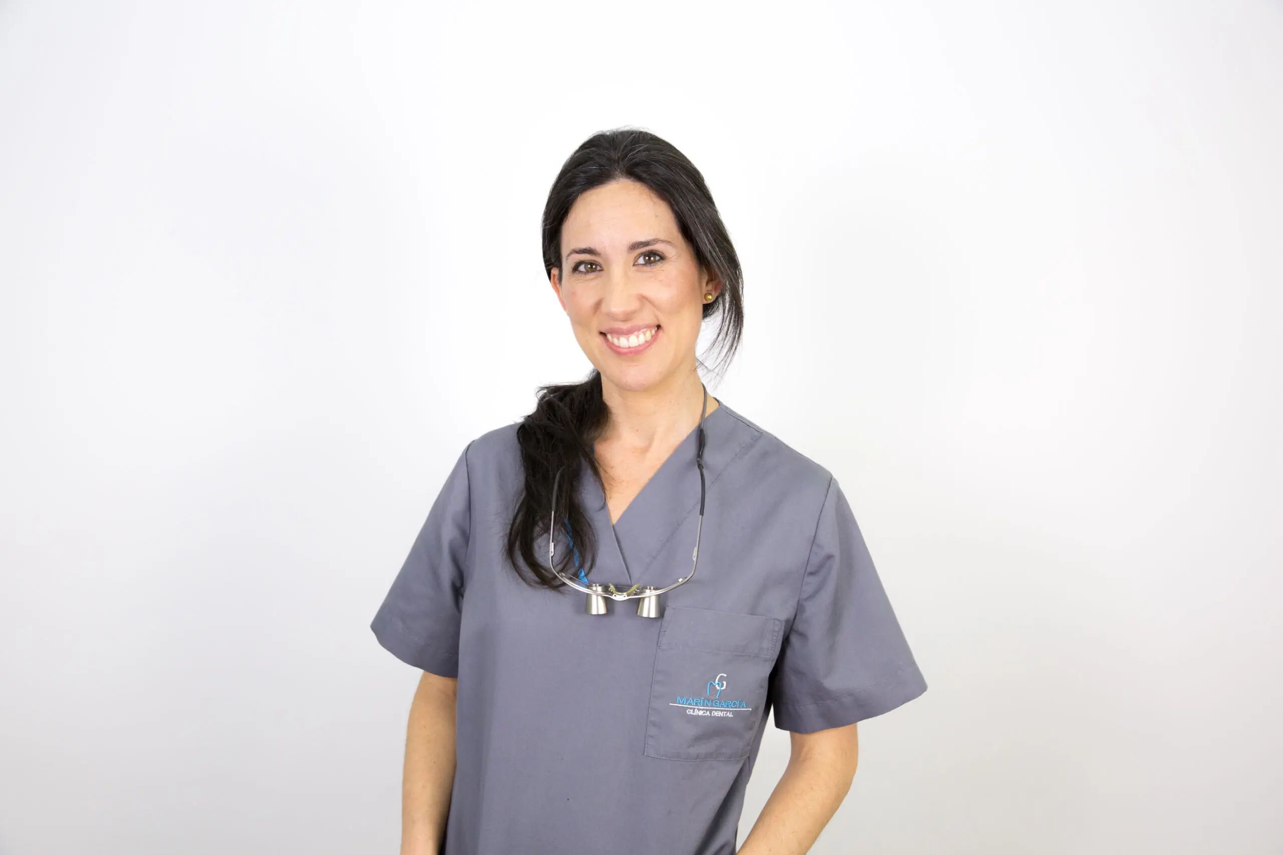 corporate portrait made by our corporate photographers in Barcelona of a dental clinic worker
