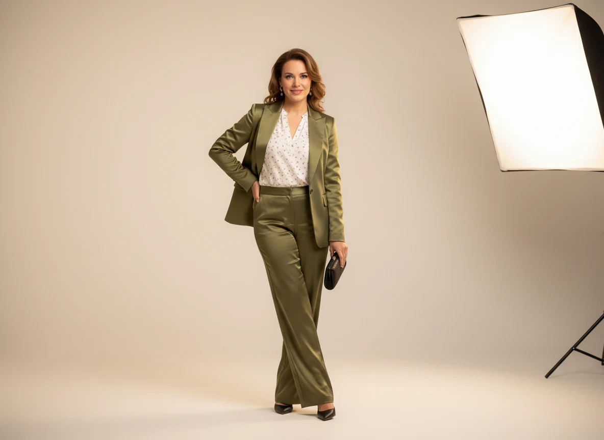 Dona posant en estudi amb poses per sortir bé a les fotos