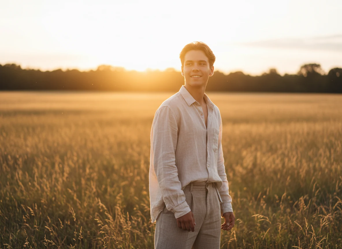 Home amb llum natural mostrant com sortir bé a les fotos home